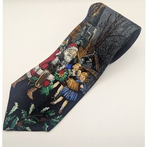 417 by Van Heusen Men's All Silk Christmas Santa Claus Tie  3.75" x 59"